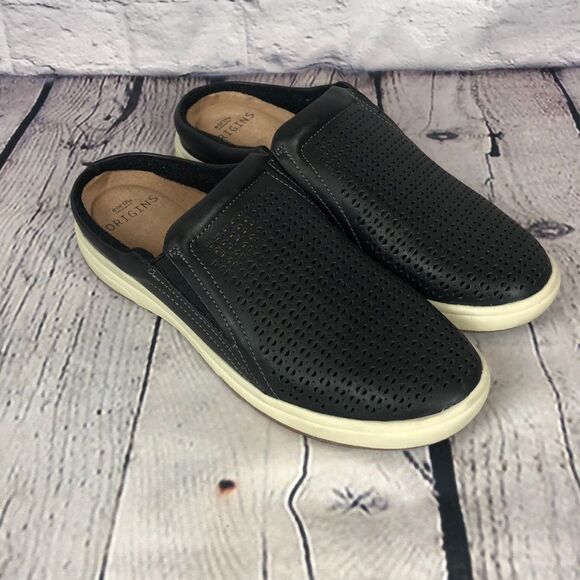 Earth Origins Emilia Black Sneaker Mules Women’s Sz 7 - Picture 2 of 10